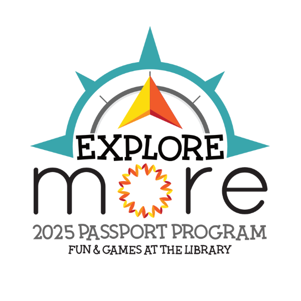 "Logo displaying a compass theme with the text 'EXPLORE more' and a sunburst design."